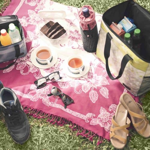 XSProject canteen with picnic box on rug