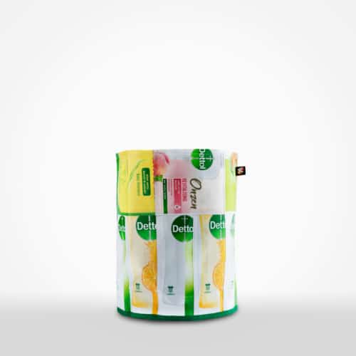 Rubbish Bin by XSProject made from recycled plastic pouches